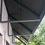 Weathered Copper Standing Seam Awning